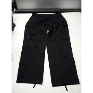 Advantex Men's Utility Pants Military Cargo Pockets Black Size Large Regular